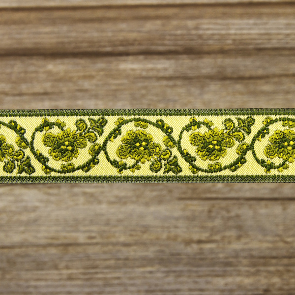 Лента жаккард SAFISA, 25 мм, 15 м, цвет 04. Арт 9189-25мм-04