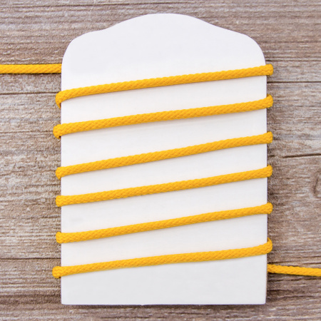 Шнур плетеный SPIRAL ( SAFISA), 4 мм, 25 м, цвет желтый. Арт 25281-4-32