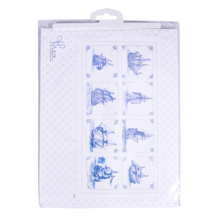 Набор для вышивания "Кафель Дельфтский фаянс", канва аида 18 ct . Арт 482A