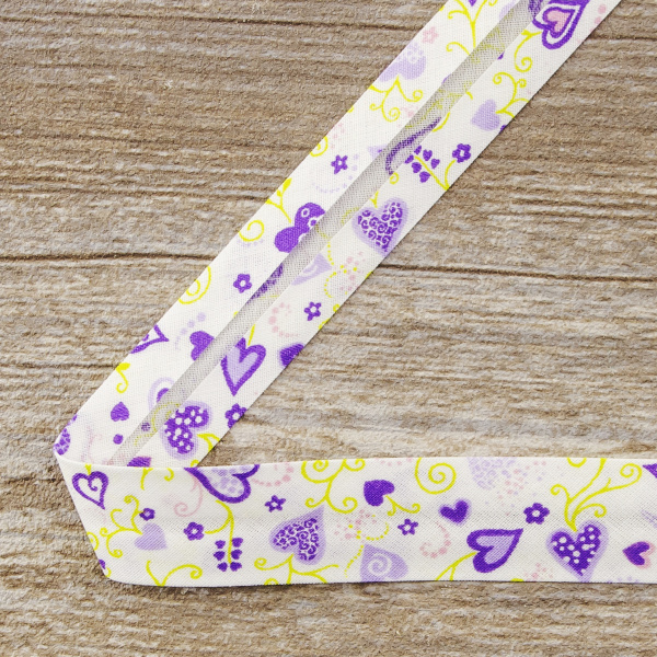 Косая бейка с рисунком SAFISA арт. 6518, 20 мм, 20 м, цвет 05. Арт 6518-20мм-05