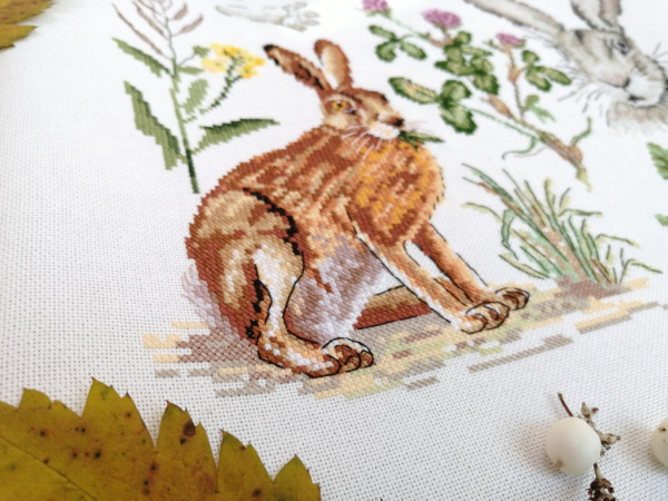 Набор для вышивания "Зоология. Заяц Русак". Арт 03.014.16