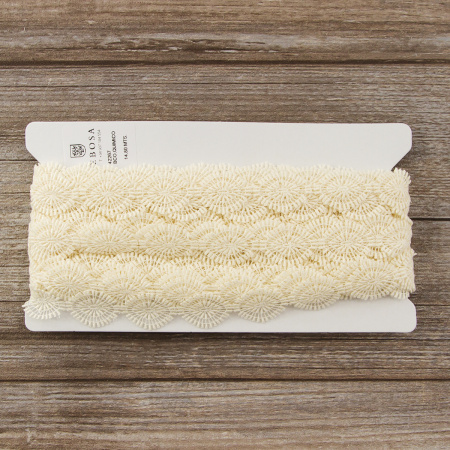 Кружево-вышивка на тюле, 15 мм. Арт 42267/00