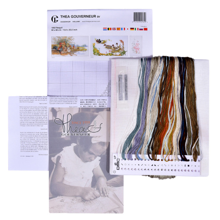 Набор для вышивания "Чайка", канва лён 32 ct. Арт 1062                    