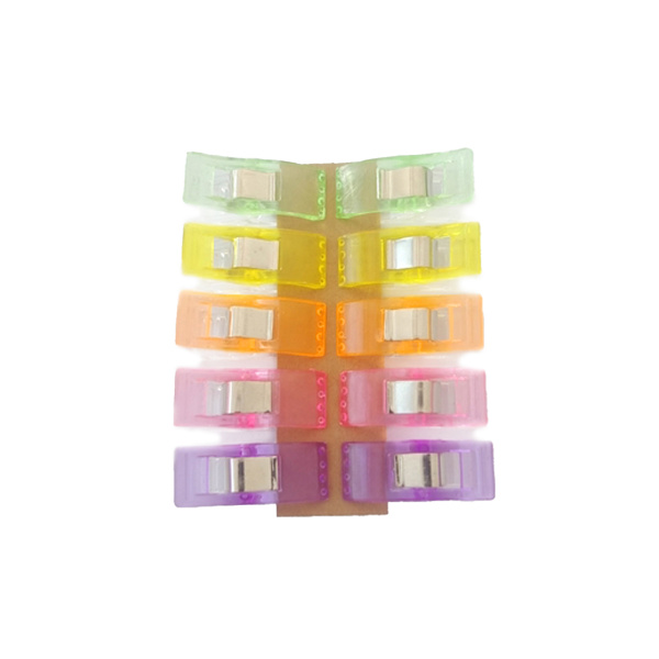 Клипсы для шитья, пластик, 5 цветов, 10 шт. Арт 7458