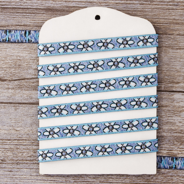 Лента жаккард SAFISA, 10 мм, 15 м, цвет 04. Арт 9103-10мм-04            