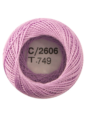 Мулине "Finca Perle"(Жемчужное"), №12,однотонный цвет 2606. Арт 00008/12/2606           