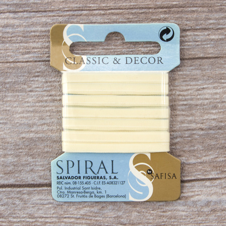 Лента для вышивания SAFISA на блистере, 4 мм, 5 м, цвет 10, нежно-желтый. Арт P111-4мм-10             