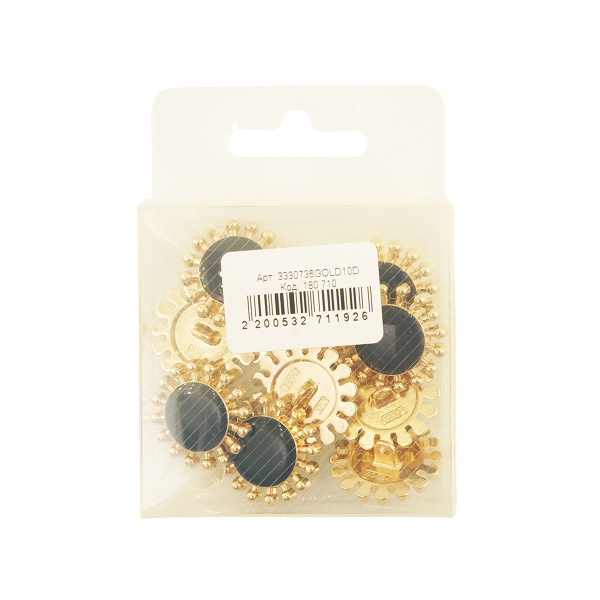 Пуговица DISBOTON, размер 36  C/GOLD1 D 079. Арт 3330736GOLD10D