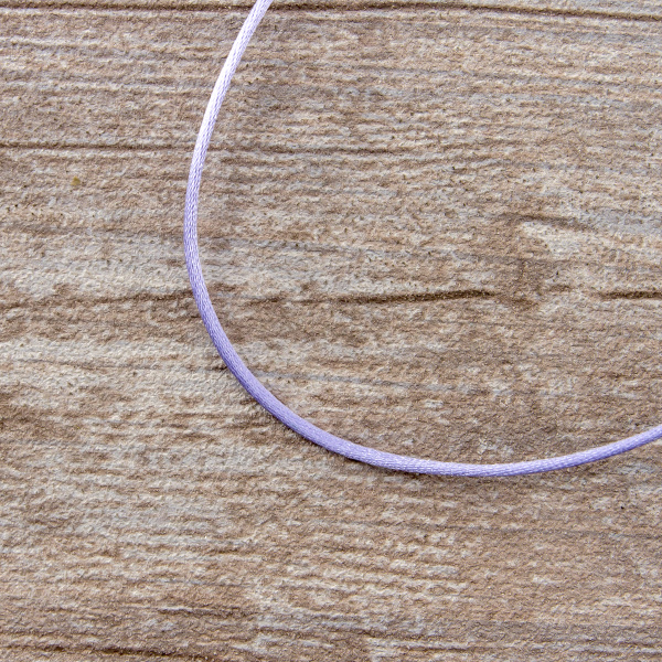 Шнур атласный мини-рулон, 2 мм, 4,5 м, цвет 08, сиреневый. Арт P00462-2мм-08           