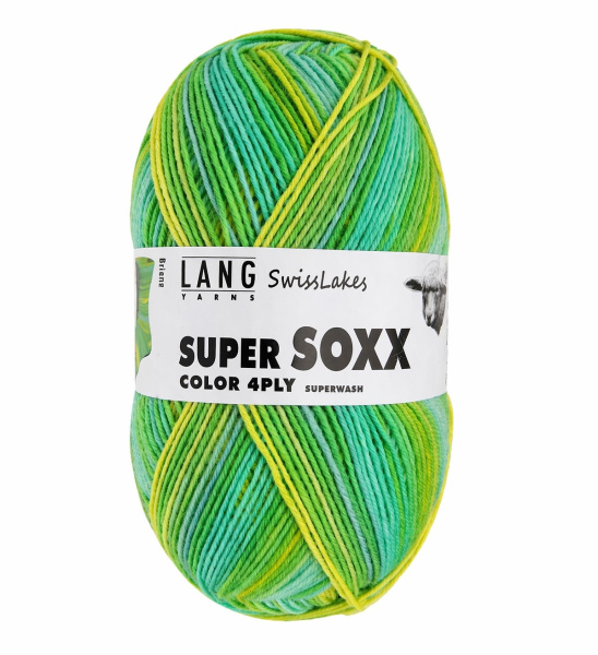 Пряжа Super Soxx Color 4-Fach, 75% шерсть, 25% полиамид, 100 г, 420 м. Арт 901.0361