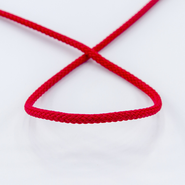 Шнур плетеный SPIRAL ( SAFISA), 4 мм, 25 м, цвет красный. Арт 25281-4-14