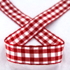 Лента с рисунком клетка SAFISA, 16(18) мм, 25 м, цвет 14, красный. Арт 469-16мм-14             