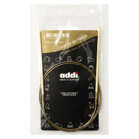 Спицы, круговые, бамбук addiNature BAMBOO №3,25, 100 см. Арт 555-7/3.25-100