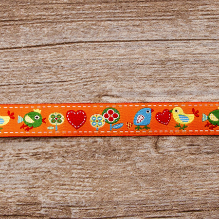 Лента жаккард SAFISA, 15 мм, 15 м, цвет 03. Арт 9184-15мм-03