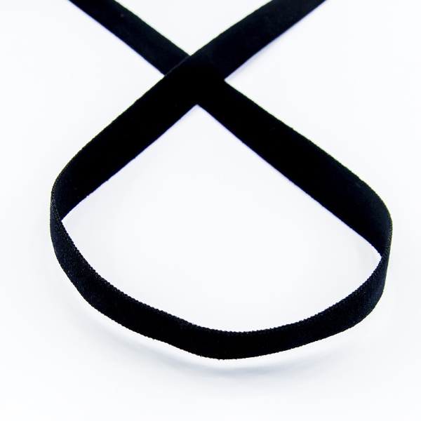 Резинка продежка, Safisa, 10 мм, цвет 01, черный. Арт 4784-10мм-01