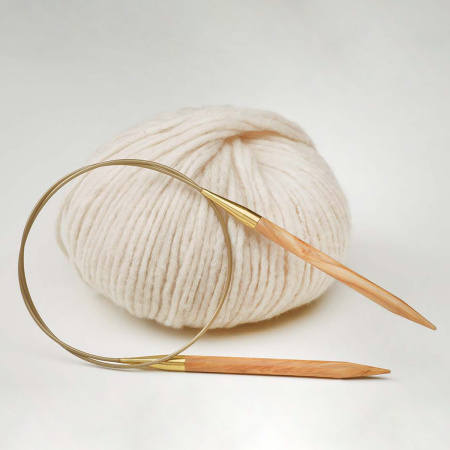 Спицы круговые из оливкового дерева, addiNature №4,5, 40 см . Арт 575-7/4.5-40