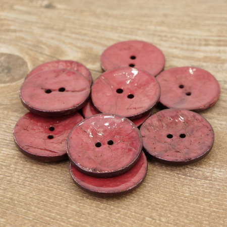 Пуговицы CONCEPT, размер 48, кокос,  цвет COL.10 фуксия. Арт 1919H-048-COL.10