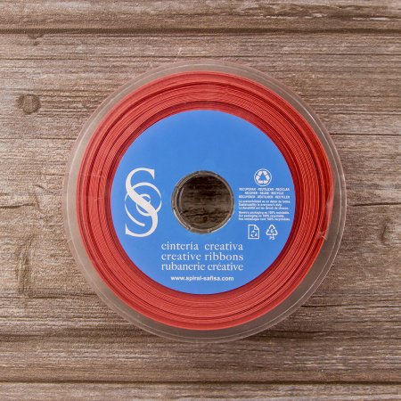 Косая бейка атласная 20 мм, 25 м, цвет 59, кораловый. Арт 6260-20мм-59            