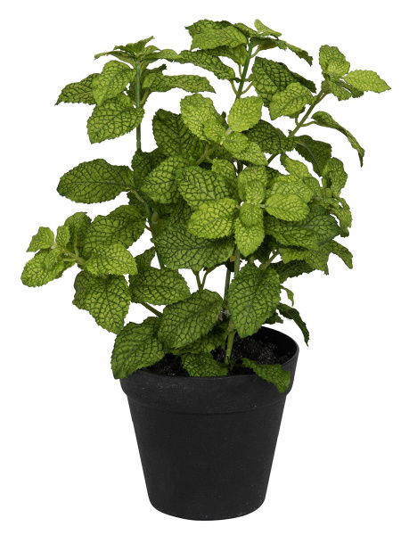 Цветок декоративный в кашпо "Мята". Арт 106281-800