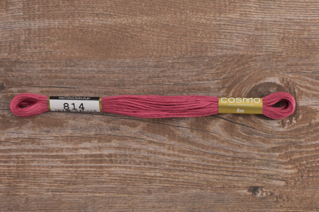 Мулине COSMO однотонный цвет  814       . Арт 25-6/814       
