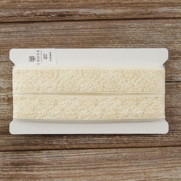 Кружево-вышивка на тюле, 20 мм. Арт 42274/58