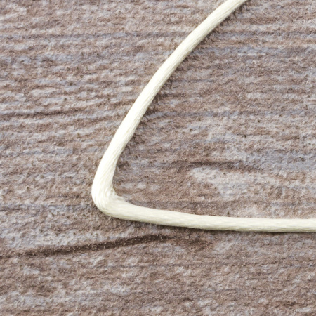 Шнур атласный SAFISA 2,5 мм, 25 м, цвет 56, кремовый. Арт 462-56                  