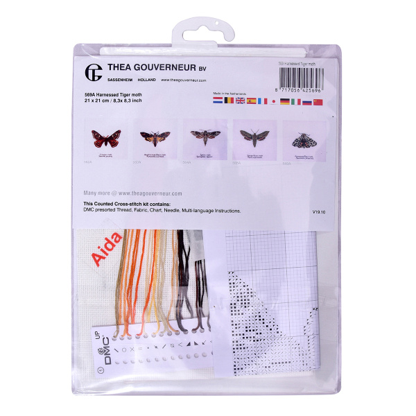 Набор для вышивания "Тигровый мотылёк", канва Aida 16 ct. Арт 569A