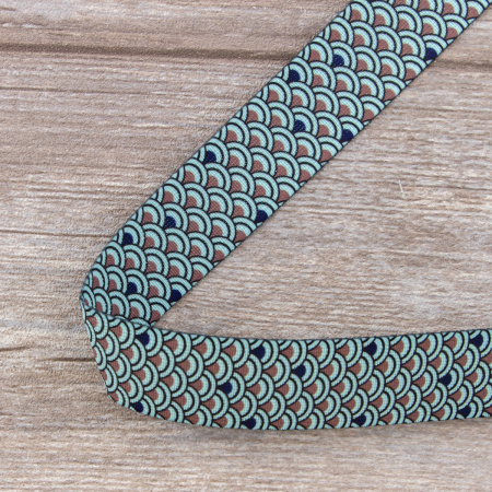 Резинка декоративная, 30 мм, цвет ментоловый, 10 м. Арт 35133-30мм-01