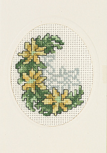 Набор для вышивания открытки "Нарциссы" 