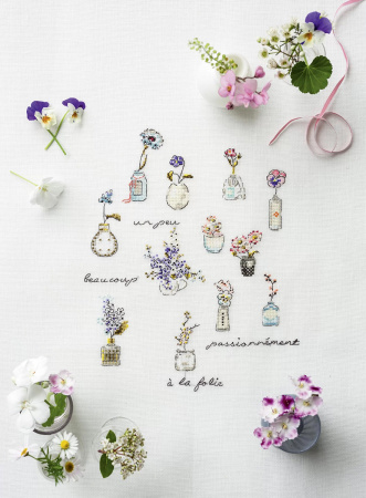 Книга "Французская вышивка крестом. Цветочные фантазии Элен ле Берр, 20 крупных схем"  Элен ле Бер. Арт 978-5-00241-008-8