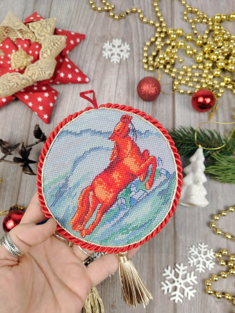 Набор для создания пинкипа "Красные кони". Арт 21.002.39