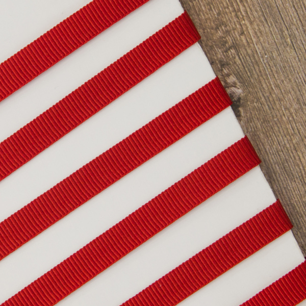 Лента репсовая PEGA, цвет красный, 7 мм. Арт 811798807G7567