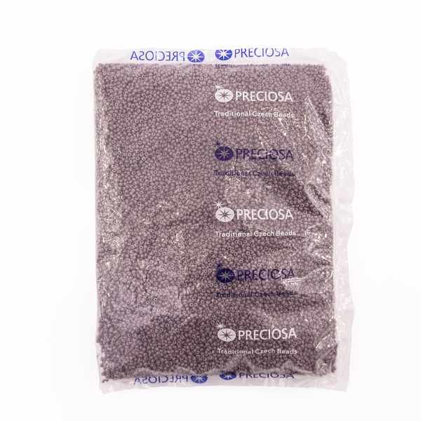 Бисер "PRECIOSA" №10, 1000 г, цвет №23020 фиолетовый светлый непрозрачный. Арт 311-19001-10/0-23020    
