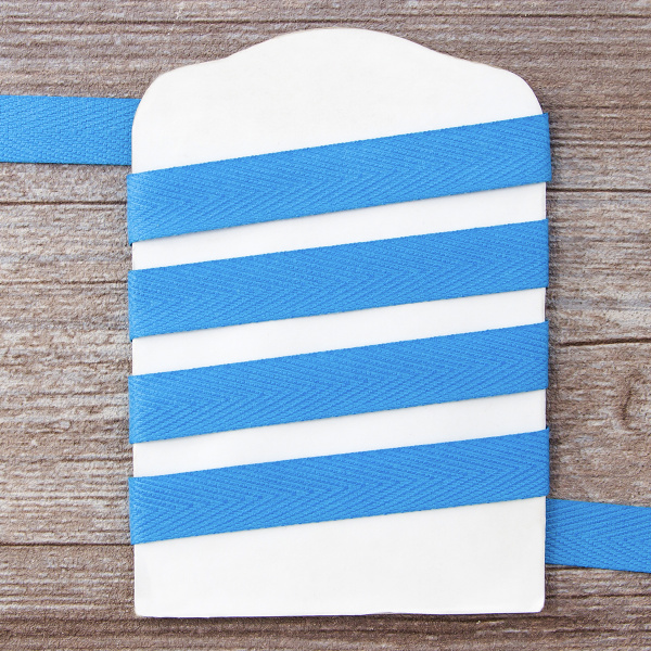 Тесьма киперная SAFISA, 15 мм, 25 м, цвет 16, голубой. Арт 30270-15мм-16