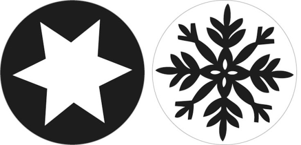 Форма для заливки из натурального каучука "Снежинка и звезда". Арт 34334000