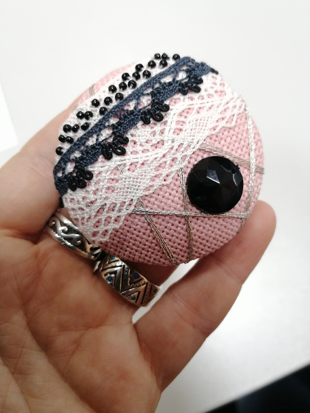 Набор для создания броши "Розовая вуаль". Арт 30.002.04