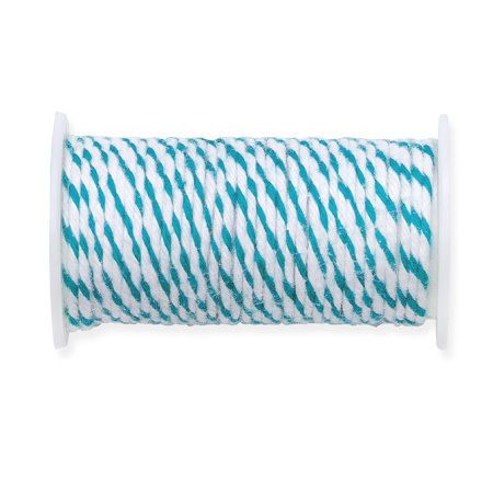 Проволока в обмотке, двухцветная, цвет синий/белый. Арт 661524