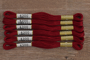 Мулине COSMO однотонный цвет  4300      . Арт 25-6/4300      