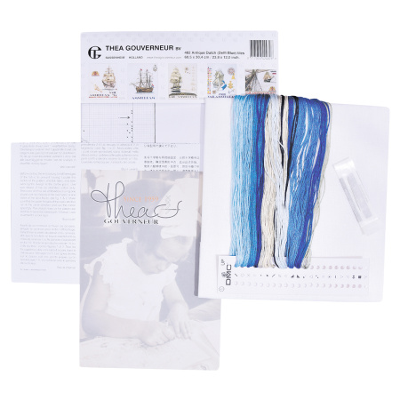 Набор для вышивания "Старинная плитка", канва лён 36 ct. Арт 482