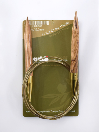 Спицы круговые из оливкового дерева, addiNature №12, 150 см . Арт 575-7/12-150