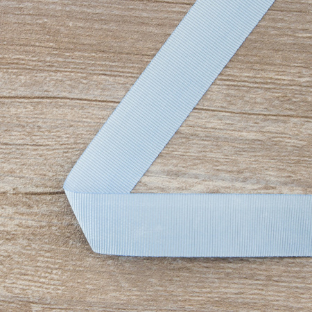 Лента репсовая SAFISA, 25 мм, 25 м, цвет 04 голубой светлый. Арт 350-25мм-04