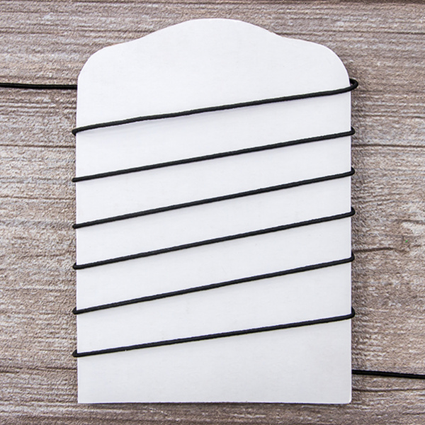 Резинка шляпная SAFISA, 1,5 мм, цвет 01, черный. Арт 4730-1.5мм-01         