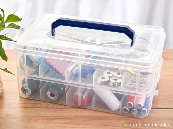 Лоток - органайзер для швейных принадлежностей, 10 отделений, 25 х 16 х 7 см. Арт M3021.TRAY