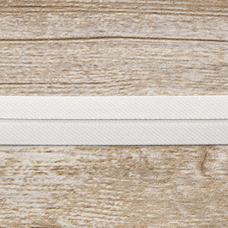 Косая бейка хлопок/полиэстер, 20 мм, 20 м, цвет 27, Серый светлый. Арт 6470-20мм-27