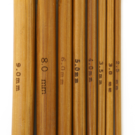 Набор крючков, вязальных, бамбук, Hemline, 15 см. Арт +T15/BAMBOO/4