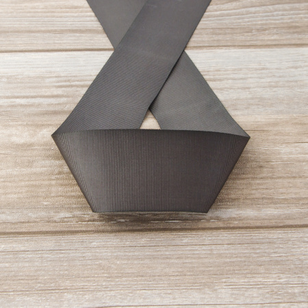 Лента репсовая SAFISA, 50 мм, 25 м, цвет 68 серый темный. Арт 350-50мм-68