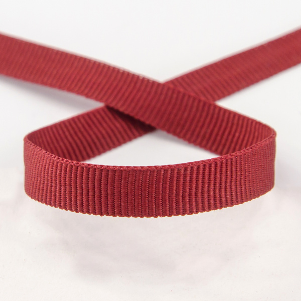 Лента репсовая PEGA, цвет бордовый, 7 мм. Арт 811798807G7577