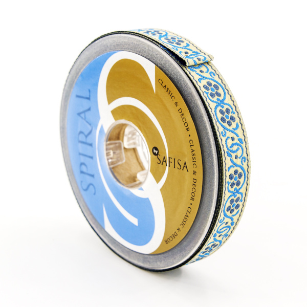 Лента жаккард SAFISA, 15 мм, 15 м, цвет 02. Арт 9208-15мм-02