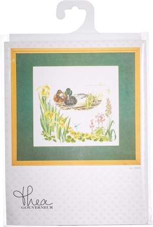 Набор для вышивания "Утки", канва лён 36 ct. Арт 2065