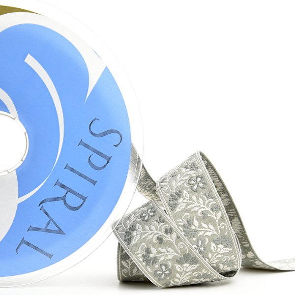 Лента из тканого жаккарда SAFISA, 25 мм, 15 м, цвет 03. Арт 9254-25мм-03